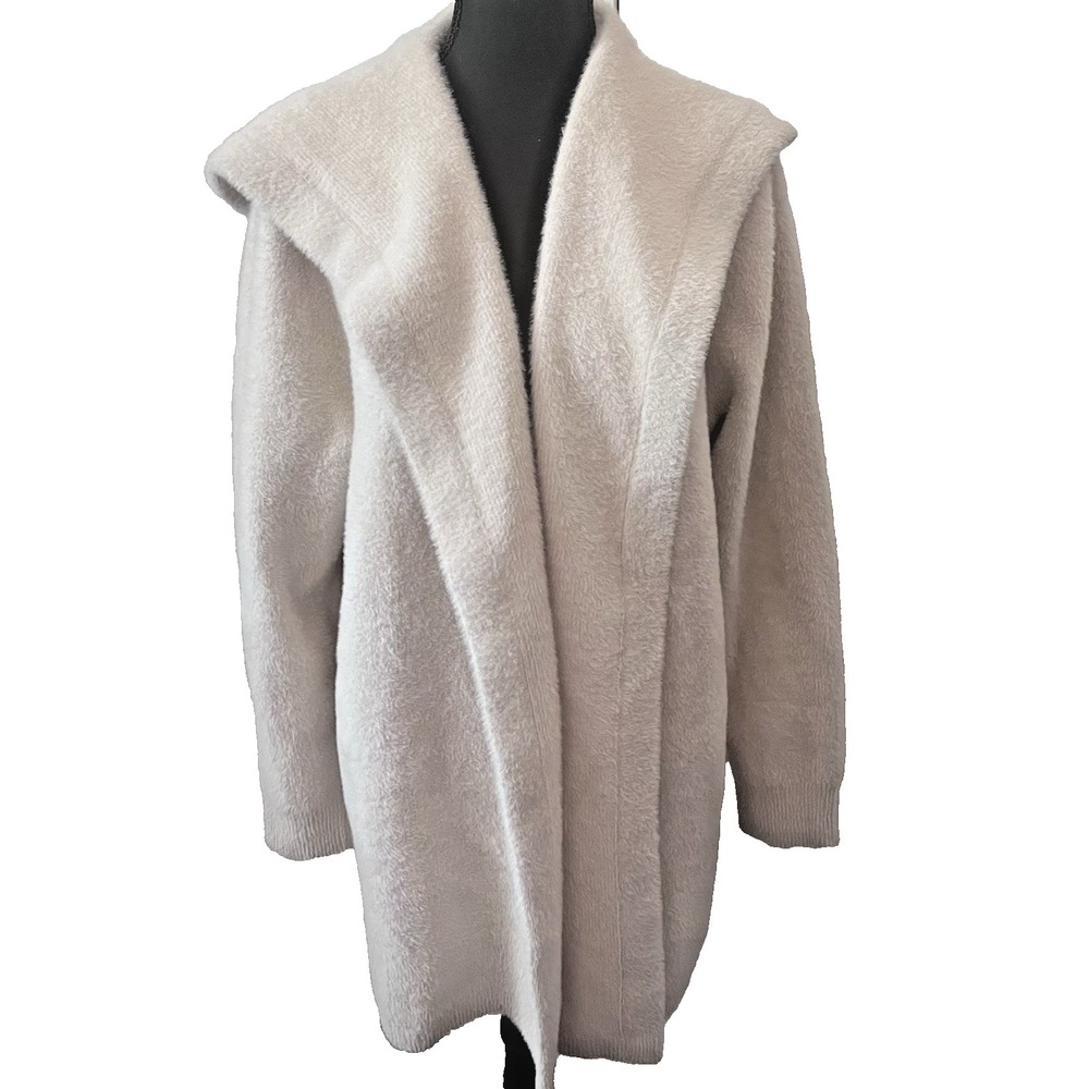 Cyrus Hooded Coatigan Womens Plush‎ Warm Sweater Longline Winter Cozy